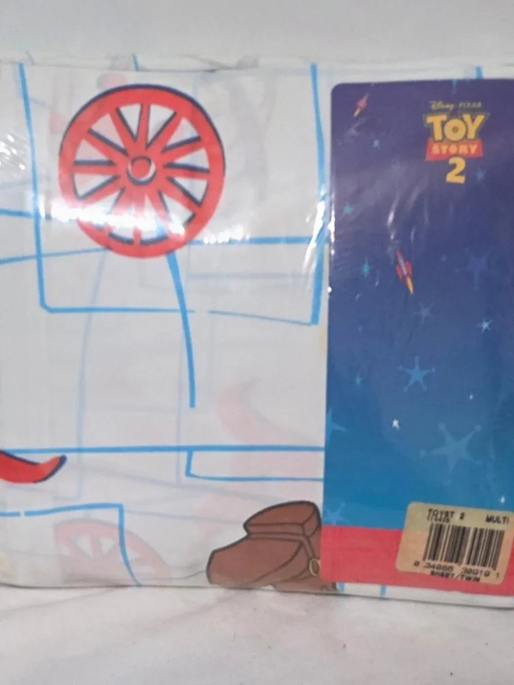 Vintage TOY STORY 2 Twin Sheet Set Buzz Lightyear Woody Disney Pixar USA